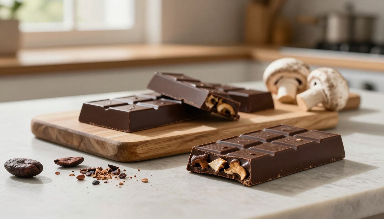 fusion mushroom chocolate bar